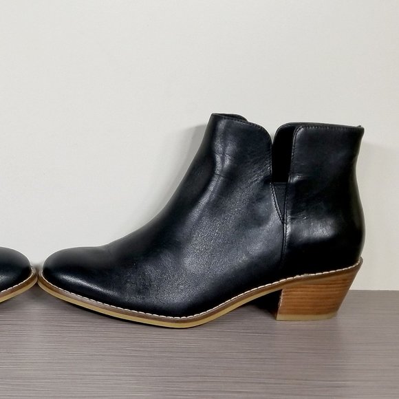Cole Haan Abbot Cutout Ankle Booties, Black Leather, Womens Size 5.5 B - Picture 9 of 12